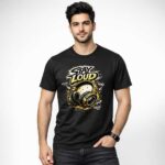 Stay Loud Headphones Graphic T-Shirt | Music Tee