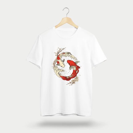 Yin Yang Koi Fish Art T-Shirt