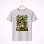 Get Lost To Find Yourself Grey T-Shirt
