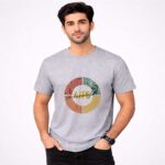 Life is Beautiful Grey T-Shirt Model
