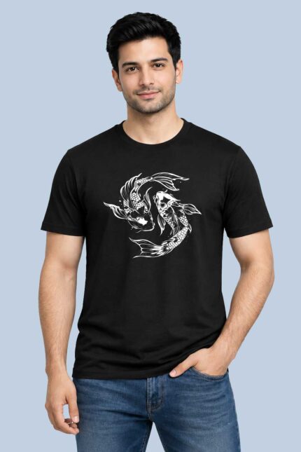 Yin Yang Koi Fish Graphic