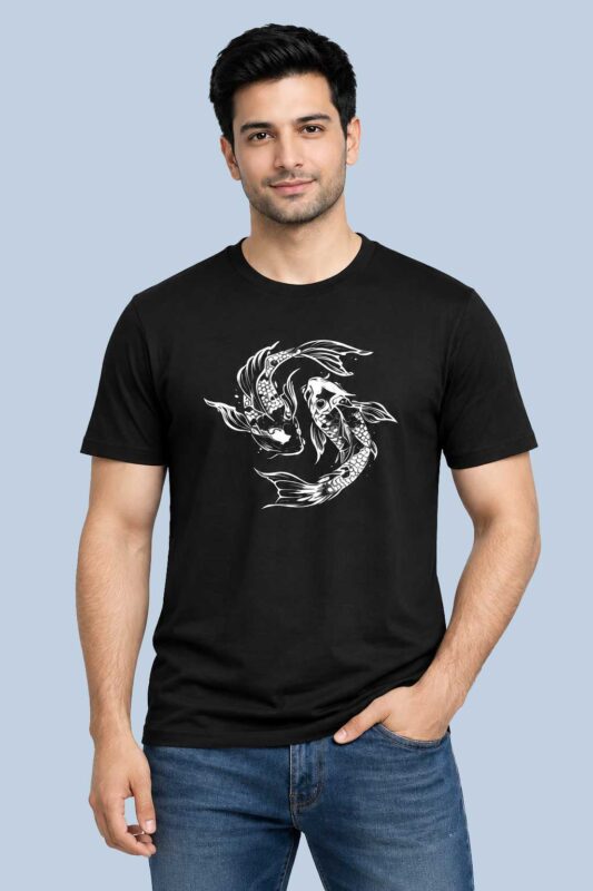 Yin Yang Koi Fish Graphic