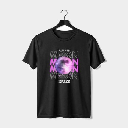 I Need More Moon Space Graphic T-Shirt | Cosmic Tee