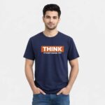 Think Navy T-Shirt Model
