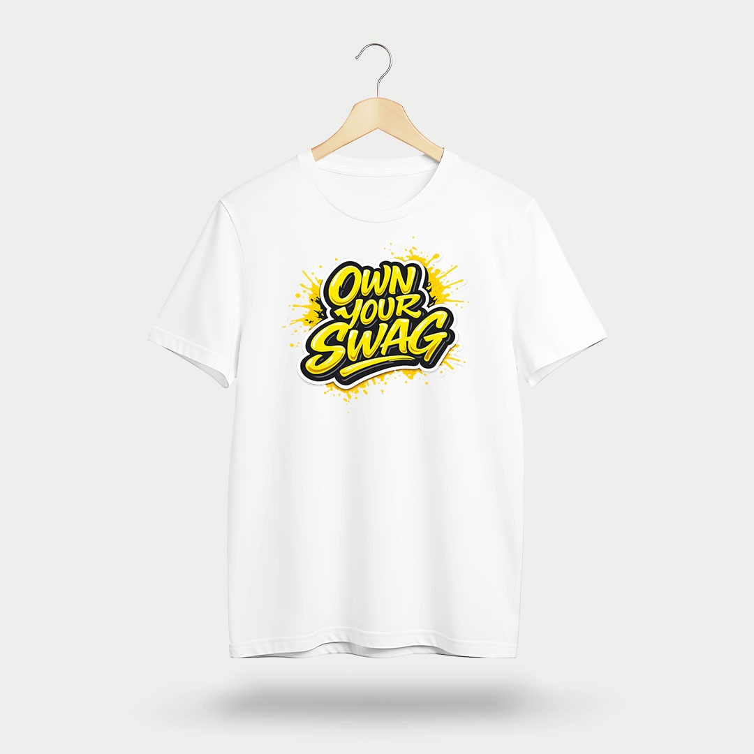 Own-your-SwagWhite-1-(1) Own Your Swag Graphic T-Shirt β Bold Streetwear Statement Tee - Image 1
