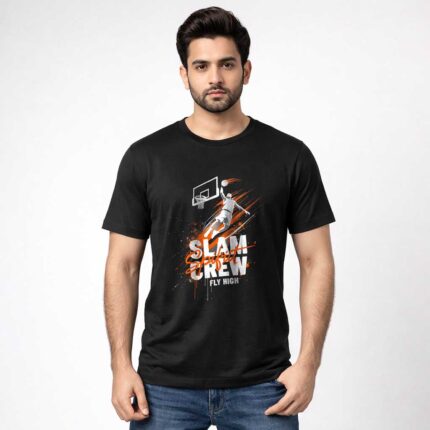 Slam Crew Basketball Graphic T-Shirt