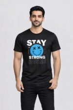 Stay Strong Motivational Graphic T-Shirt