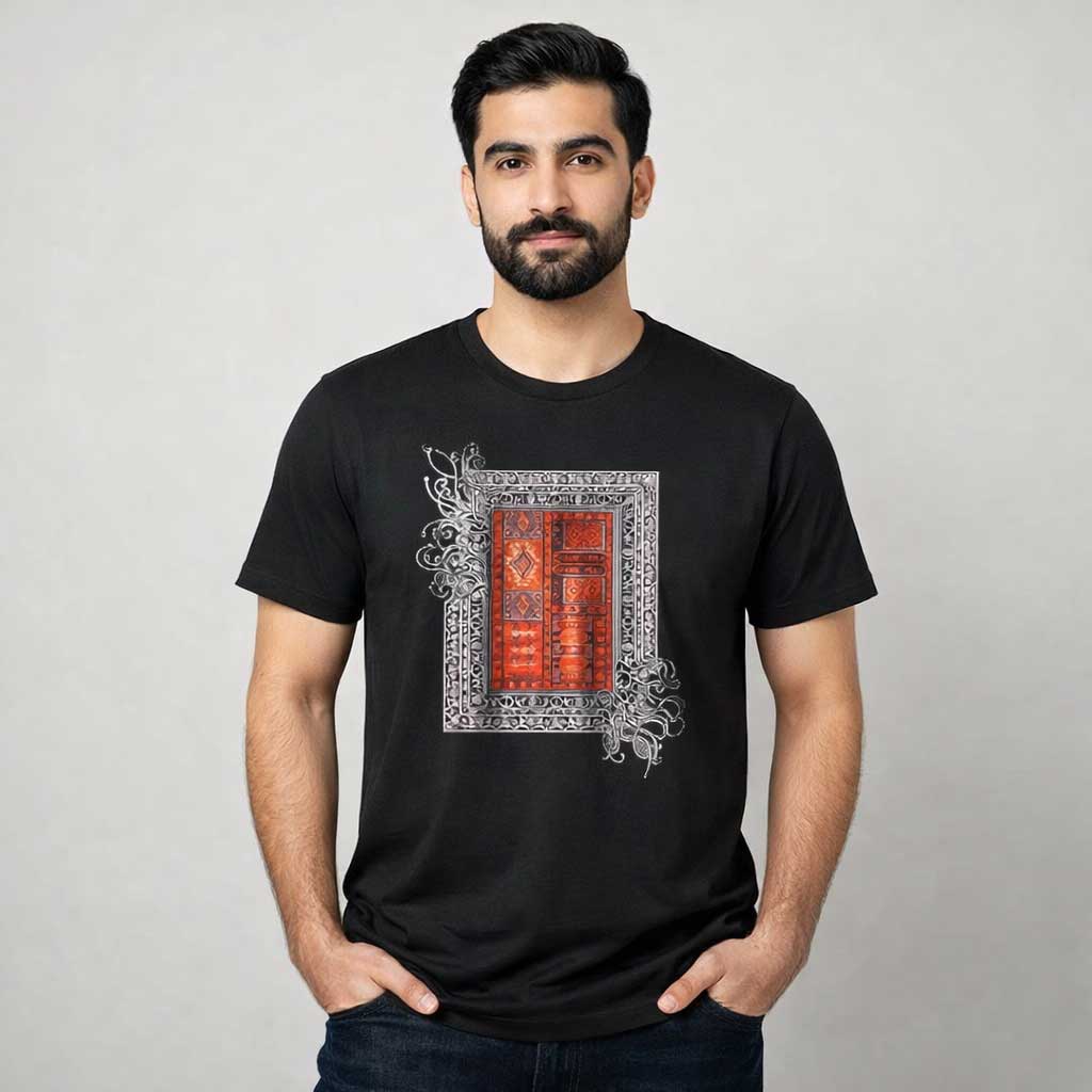 Traditional Textile Art Graphic T-Shirt | Vintage Tee
