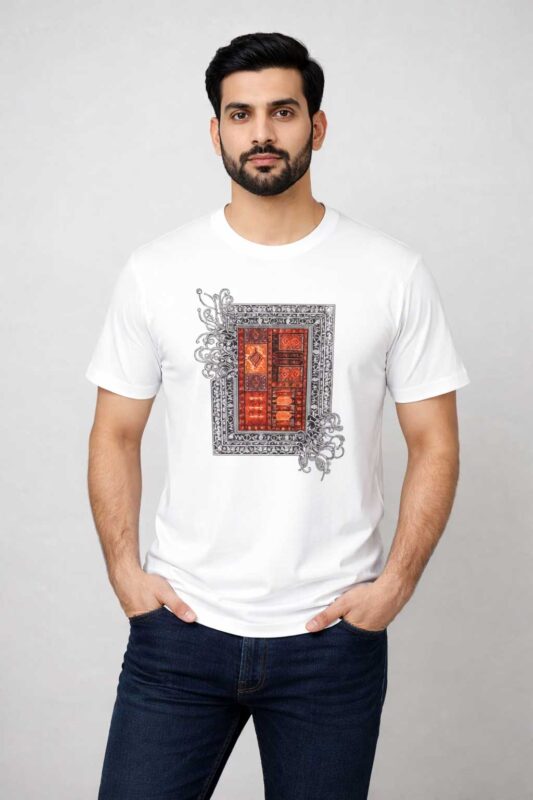 Traditional Textile Art Graphic T-Shirt | Vintage Tee