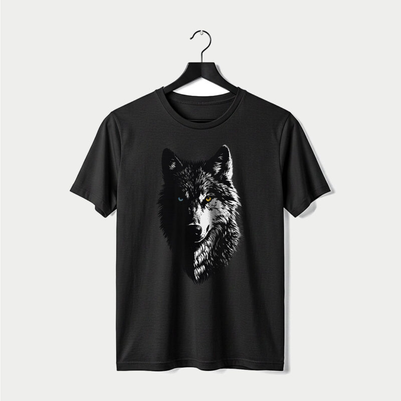 Wolf Graphic T-Shirt | 100% Cotton DTF Print