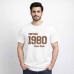 Vintage 1980 Retro Style T-Shirt | Classic Graphic Tee