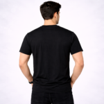 Plain Black T-Shirt Back