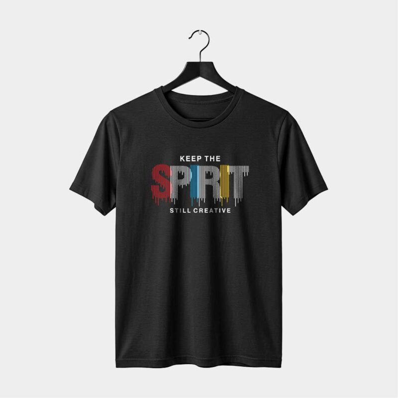 Keep The Spirit Graphic T-Shirt | Creative Streetwear Tee