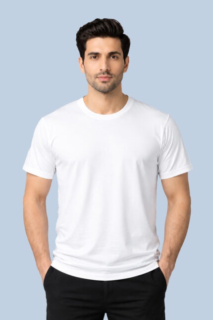 Classic Plain White T-Shirt