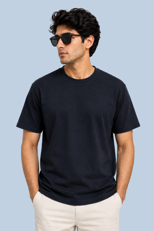 Classic Plain Navy T-Shirt