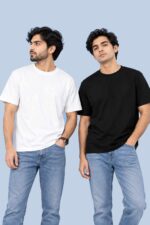 Black and White T-Shirt Pack – 2 Essential Cotton Tees
