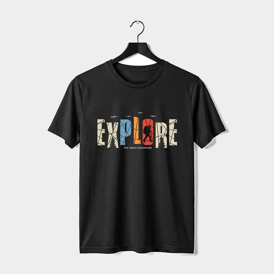 Explore-(2) Explore Adventure T-Shirt | 100% Cotton DTF Print
