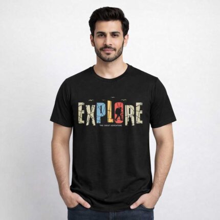 Explore Adventure T-Shirt | 100% Cotton DTF Print