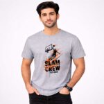 Slam Crew T-Shirt Grey Model