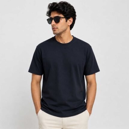 Navy Color Plain T-Shirt