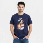 Slam Crew T-Shirt Navy Model