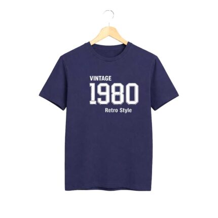 Vintage 1980 Navy T-Shirt