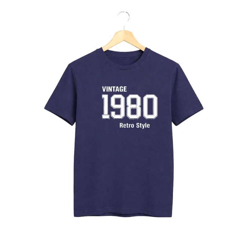 Vintage 1980 Navy T-Shirt