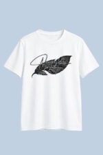 No More Ideas For Today Graphic T-Shirt – Minimal Feather Design Tee - Image 2