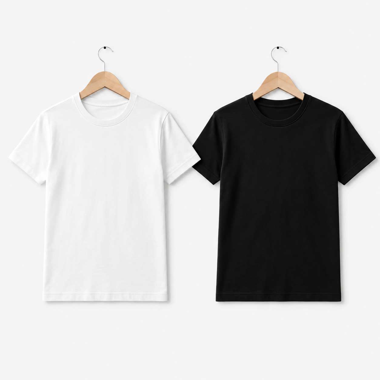 Pack of 2 Black and White T-Shirts Pack of 2 Black and White T-Shirts