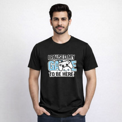 I Paused My Game T-Shirt | 100% Cotton DTF Print