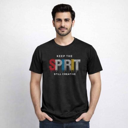 Keep The Spirit Graphic T-Shirt | Creative Streetwear Tee