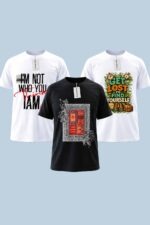 Pack of 3 Premium Graphic T-Shirts – Street Style Cotton Combo - Image 2