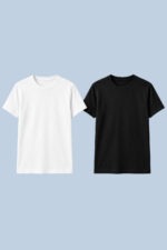 Black and White T-Shirt Pack – 2 Essential Cotton Tees