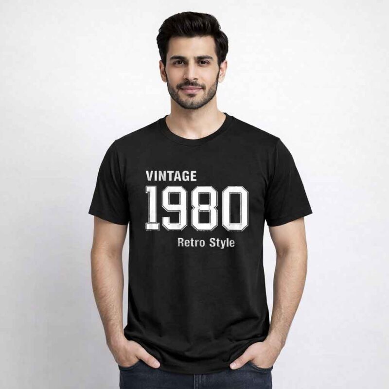 Vintage 1980 Retro Style T-Shirt | Classic Graphic Tee