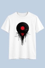 Vinyl Record Drip Graphic T-Shirt – Music Streetwear Tee - Image 2
