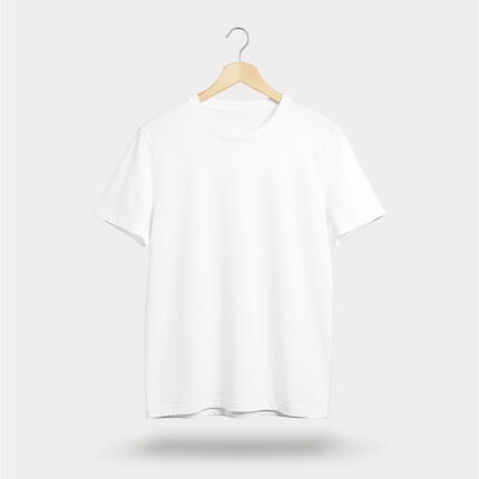 Classic Plain White T-Shirt – 100% Cotton Essential Tee
