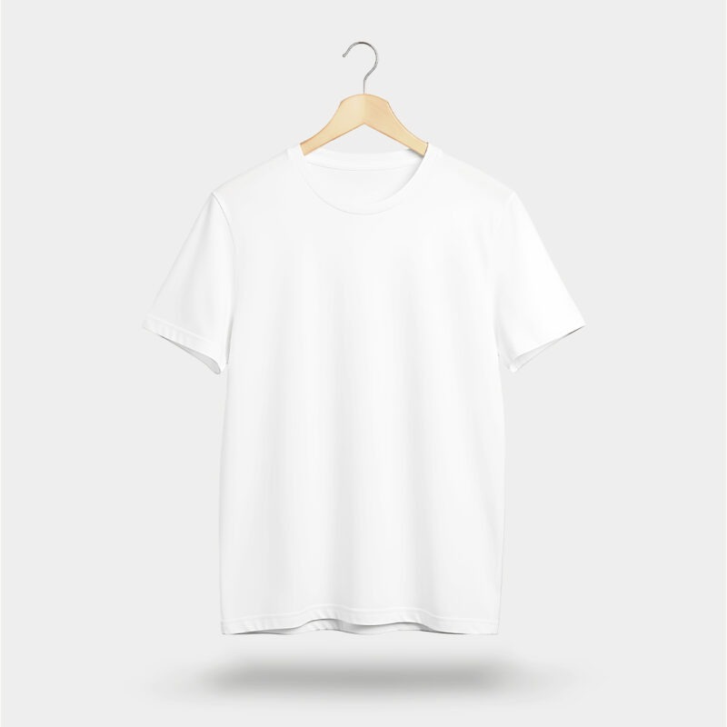 Classic Plain White T-Shirt – 100% Cotton Essential Tee