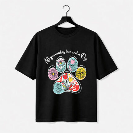 All You Need Is Love Dog Paw T-Shirt