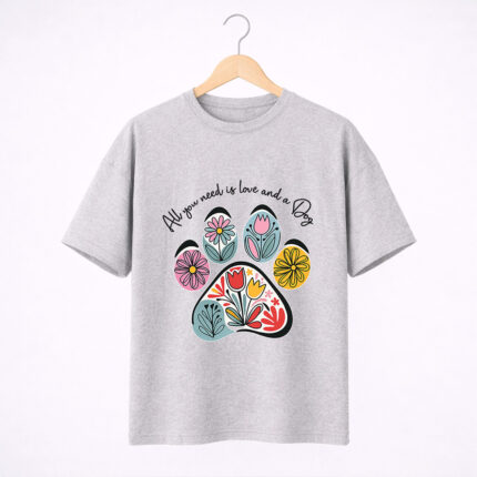 All You Need Is Love Dog Paw T-Shirt