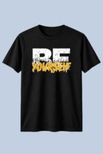 Be Yourself Bold Typography Graphic T-Shirt for Men - Image 2