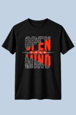 Open Your Mind Typography Graphic T-Shirt for Men - Image 4