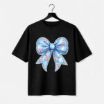 Floral Blue Bow T-Shirt