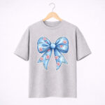 Floral Blue Bow T-Shirt