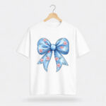 Floral Blue Bow T-Shirt