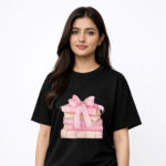 Pink Books Ribbon T-Shirt