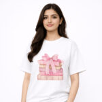 Pink Books Ribbon T-Shirt