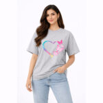 Butterfly Heart Graphic T-Shirt for Women