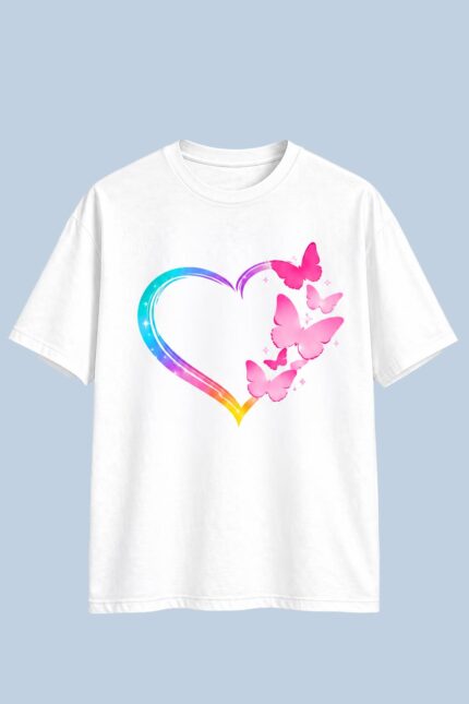Butterfly Heart White