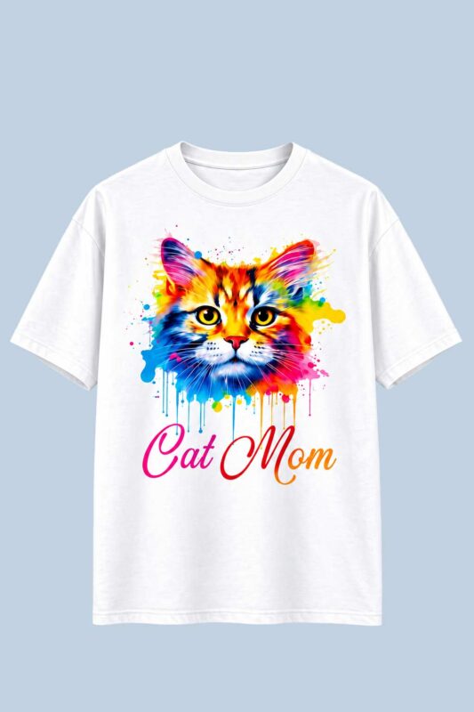 Cat Mom White