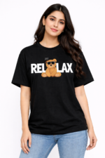 Just Relax Bear Graphic T-Shirt
